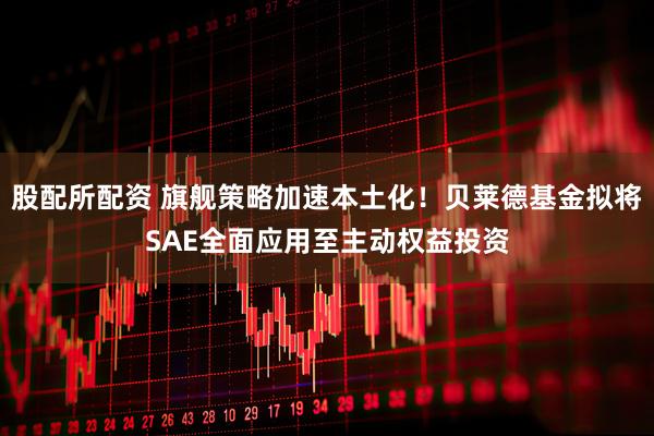 股配所配资 旗舰策略加速本土化！贝莱德基金拟将SAE全面应用至主动权益投资
