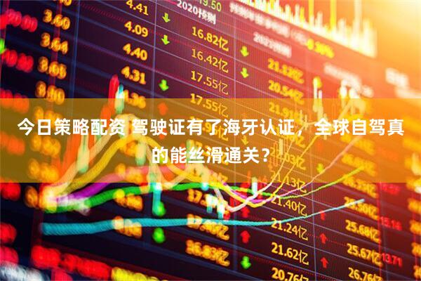 今日策略配资 驾驶证有了海牙认证，全球自驾真的能丝滑通关？